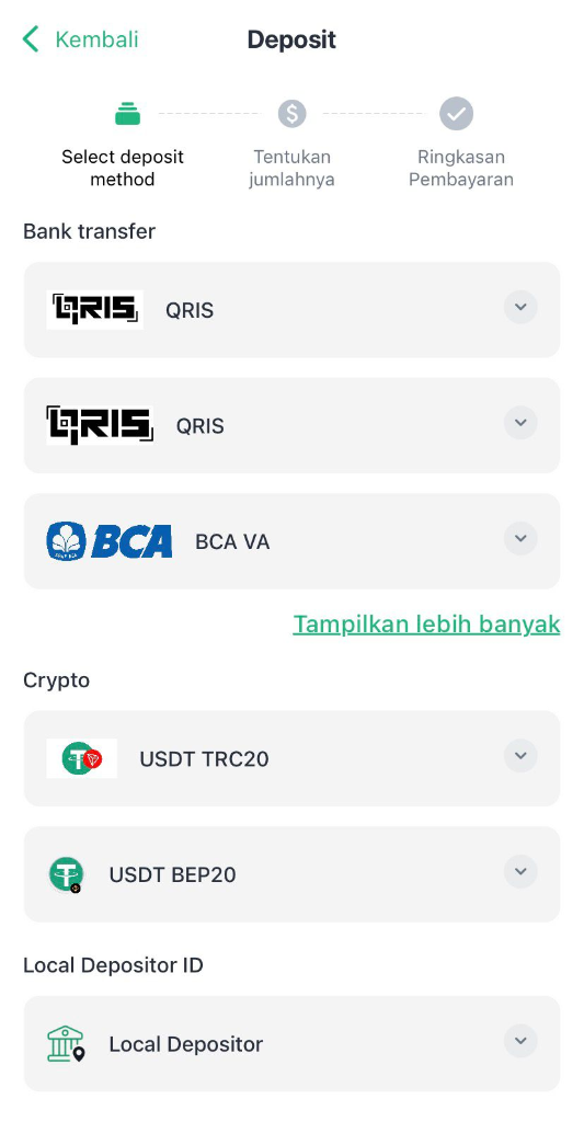 Pilih Metode Pembayaran