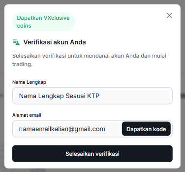 Contoh Verifikasi Akun